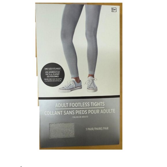 WOMEN'S TIGHTS FOOTLESS SILVER 397287 - Picture 1 of 3